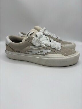 Straye Flame Beige/White Low Top Men Lace Up Athletic Sneakers Sz 11
